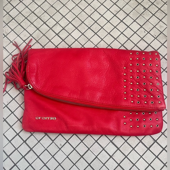 Cromia Soft Leather Tassle Bag - Picture 1 of 5